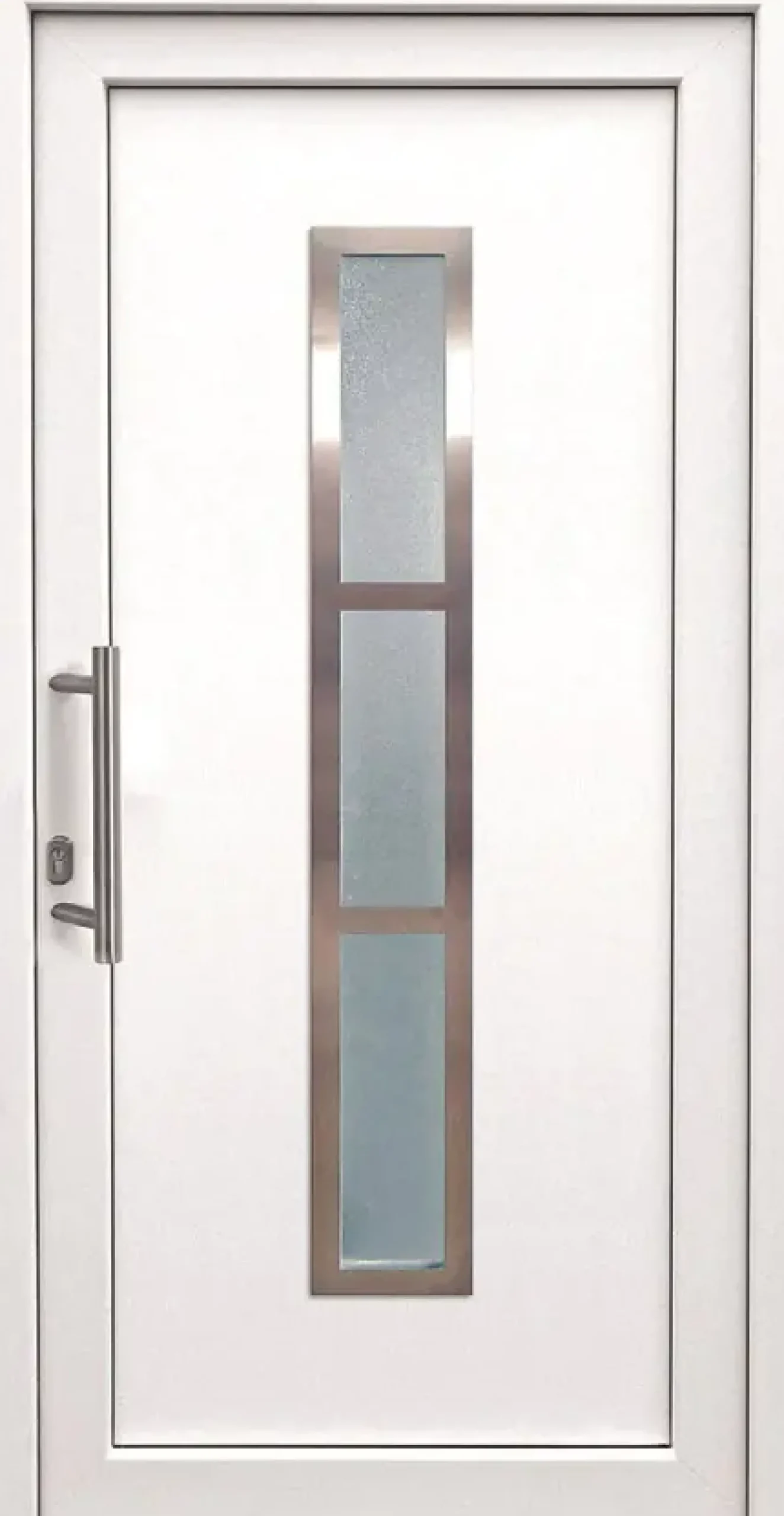 Panto Haustür Modell K014 DIN links weiß 110 x 210 cm