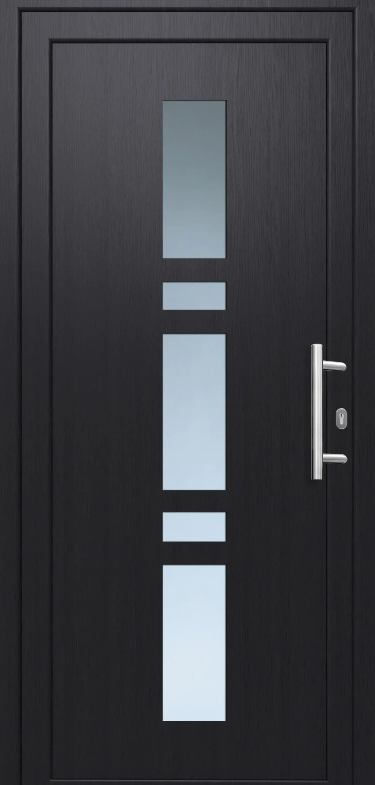 Panto Haustür Modell SMK 017 DIN rechts weiß/anthrazit 110 x 210 cm