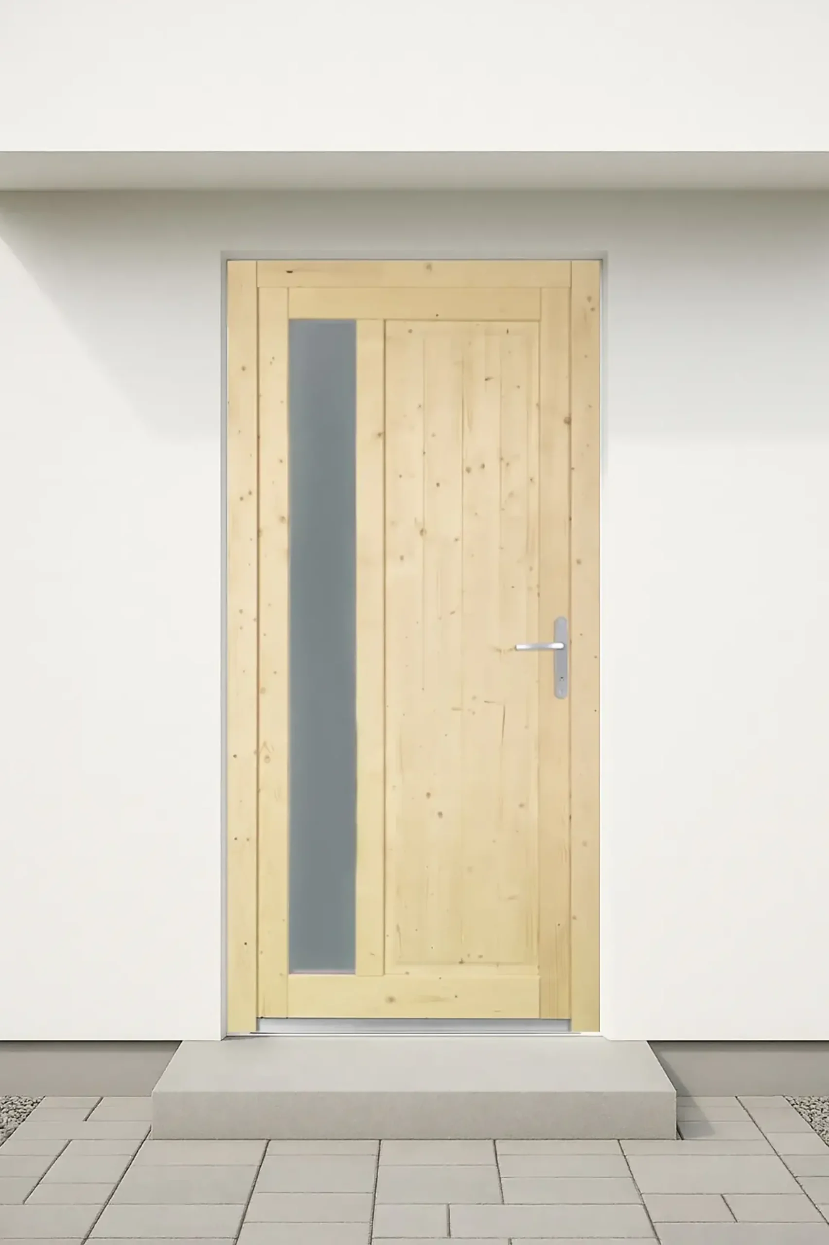 Panto Nebeneingangstür Holz 510 88 x 198 cm DIN rechts