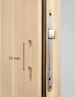 Panto Nebeneingangstür Holz 501 88 x 198 cm DIN links