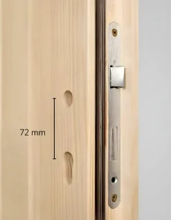 Panto Nebeneingangstür Holz 501 98 x 198 cm DIN Links