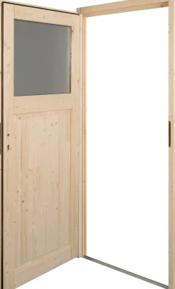 Panto Nebeneingangstür Holz 501 98 x 198 cm DIN Links
