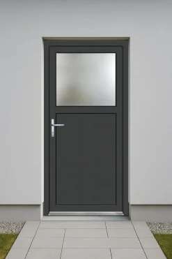 Panto Nebeneingangstür Kunststoff Premium 510 98 x 198 cm DIN links weiß/anthrazit
