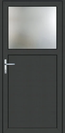 Panto Nebeneingangstür Kunststoff Premium 510 98 x 198 cm DIN links weiß/anthrazit