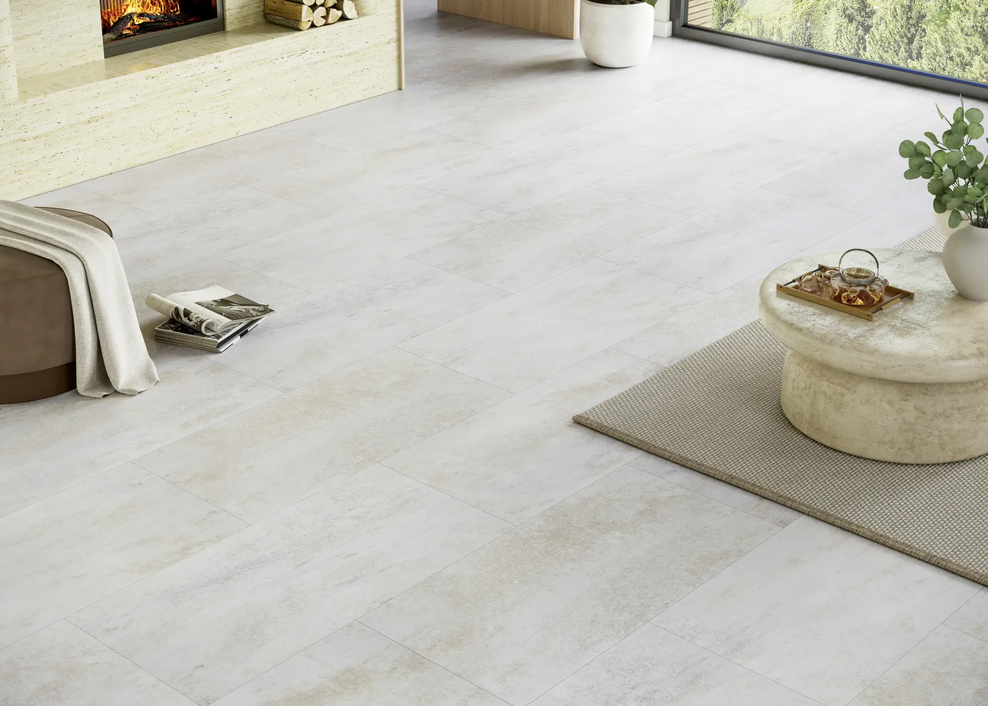 Parador Vinylboden mit Trittschalldämmung Basic 5.3 Dolomit weiß