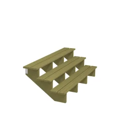 Plus Außentreppe Kiefer 3 Stufen 180 cm breit