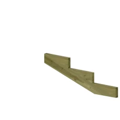 Plus Außentreppe Kiefer 3 Stufen 120 cm breit Schritttiefe 39 cm
