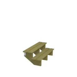 Plus Außentreppe Kiefer 2 Stufen 120 cm breit