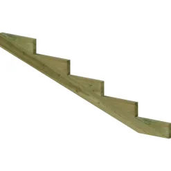Plus Außentreppe Kiefer 5 Stufen 120 cm breit Schritttiefe 39 cm