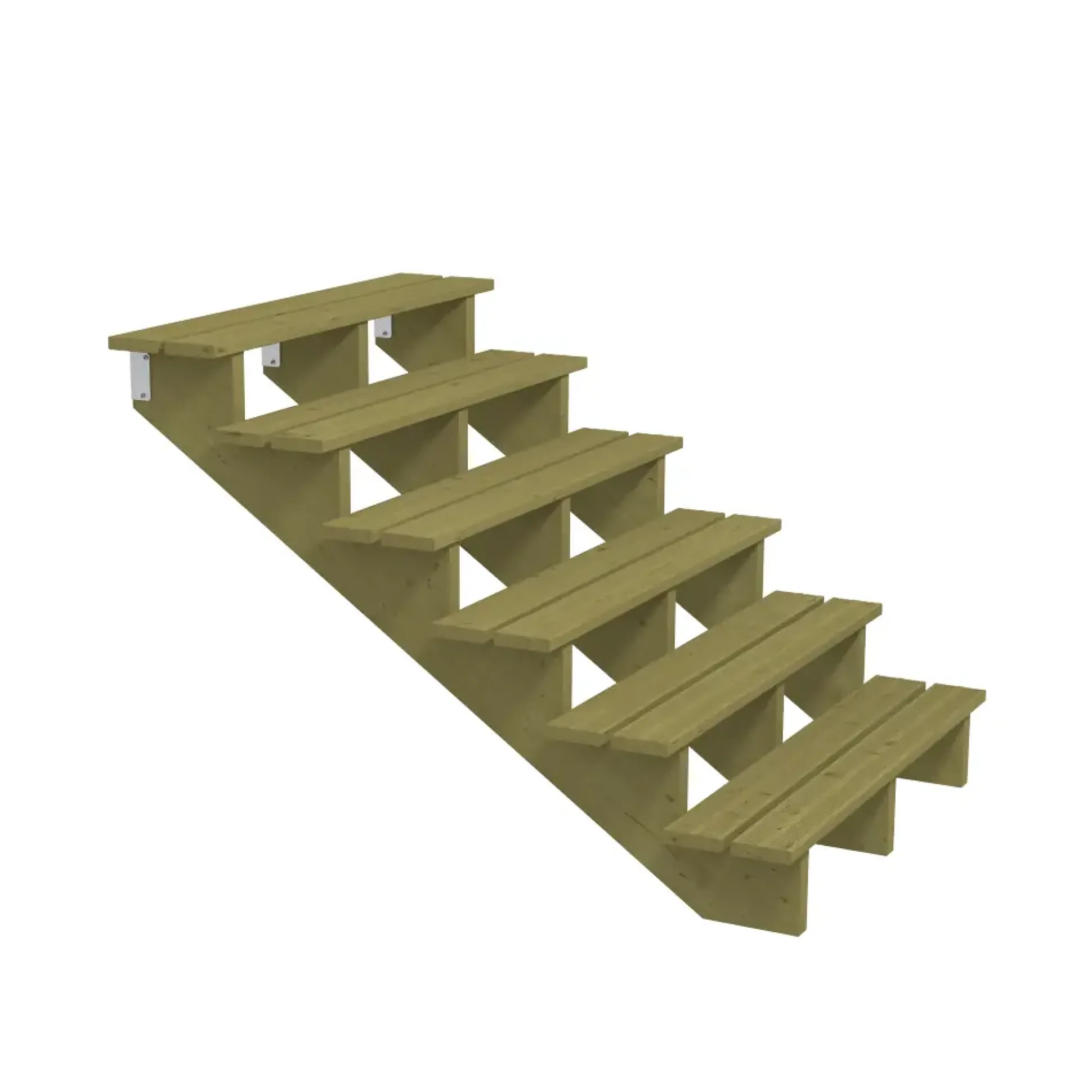 Plus Außentreppe Kiefer 6 Stufen 120 cm breit