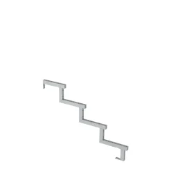 Plus Außentreppe Kiefer/Feuerverzinkt 4 Stufen 180 cm breit