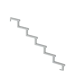 Plus Außentreppe Kiefer/Feuerverzinkt 6 Stufen 180 cm breit
