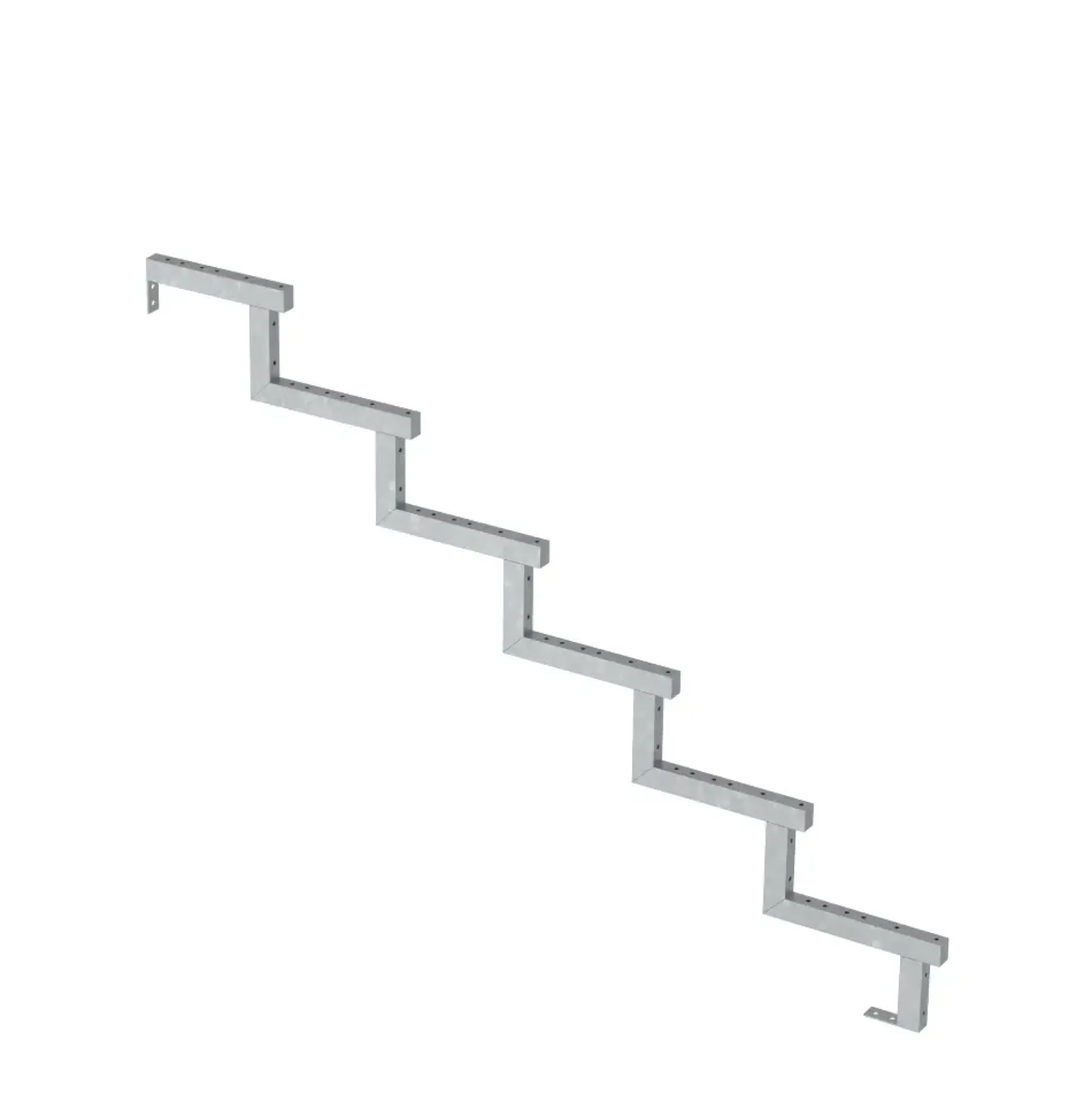 Plus Außentreppe Kiefer/Feuerverzinkt 6 Stufen 180 cm breit