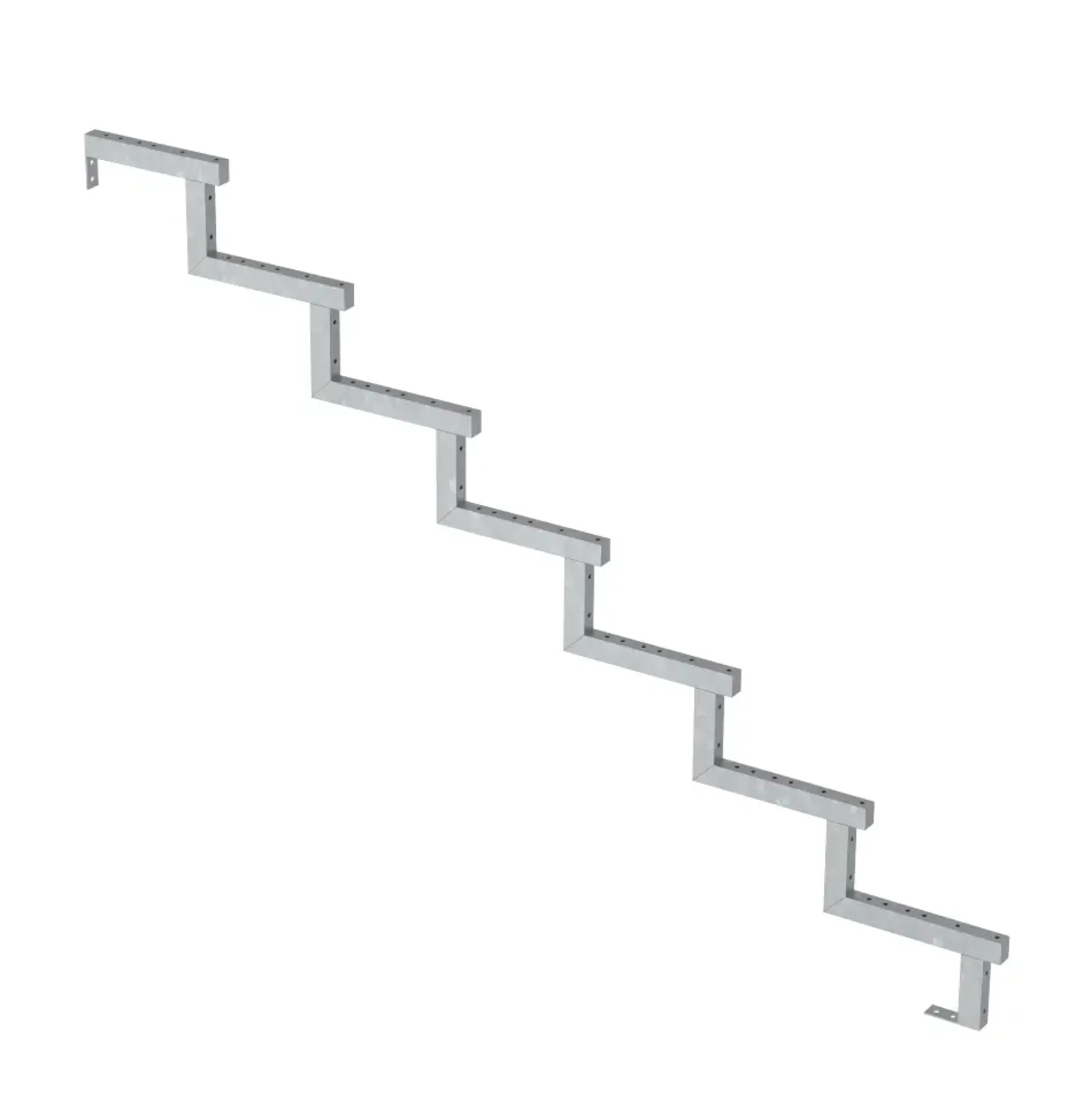 Plus Außentreppe Kiefer/Feuerverzinkt 7 Stufen 180 cm breit