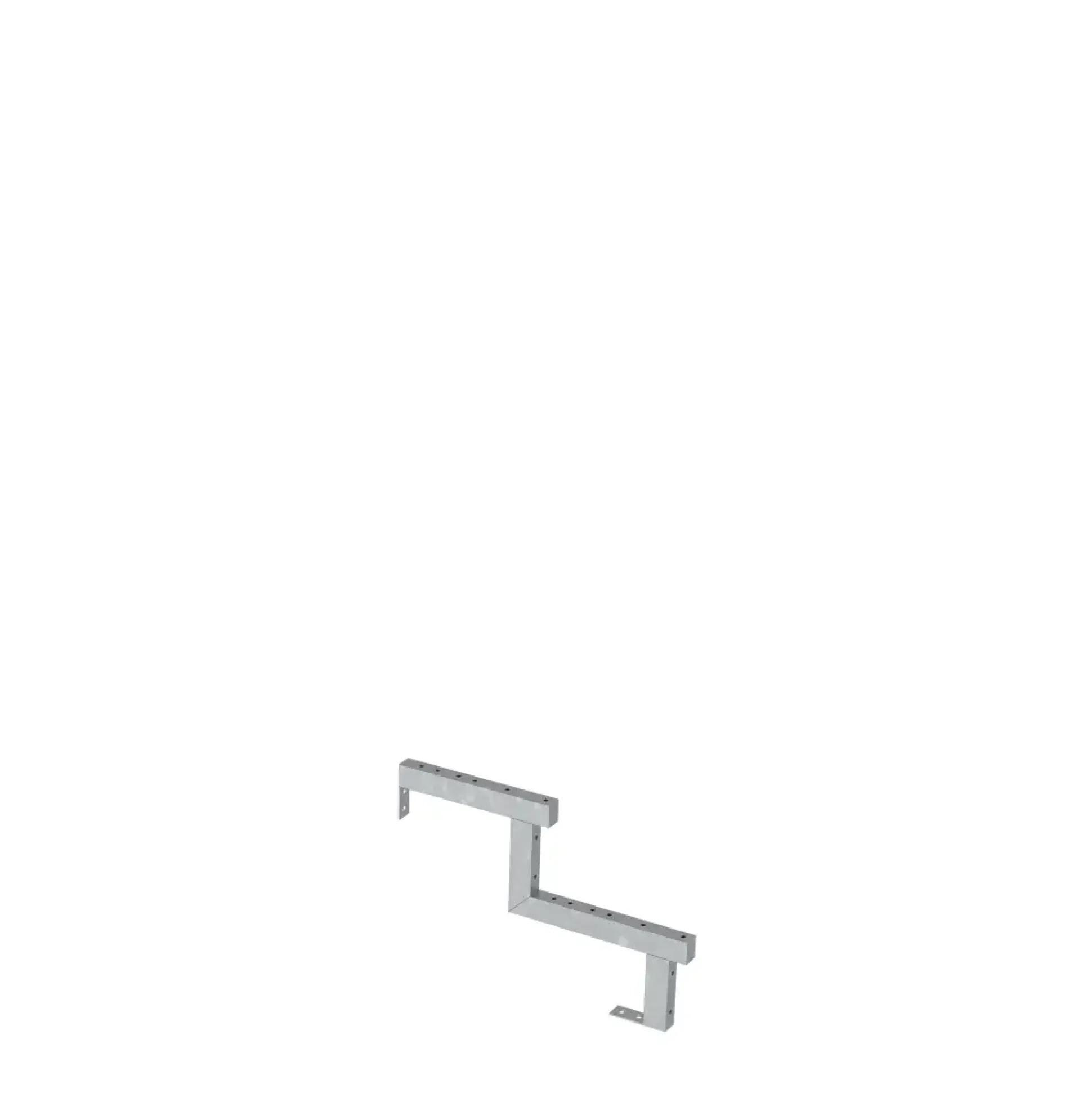 Plus Außentreppe Kiefer/Feuerverzinkt 2 Stufen 120 cm breit