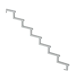 Plus Außentreppe Kiefer/Feuerverzinkt 7 Stufen 120 cm breit