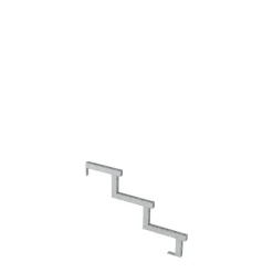 Plus Außentreppe Kiefer/Feuerverzinkt 3 Stufen 120 cm breit