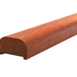 Plus Handlauf Mahagoni 3,6 x 209 cm schwarz für Stahlpfosten