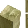 Plus Leimholzpfosten 147 cm 90 x 90 mm druckimprägniert Kopf gerundet