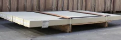 Plus Leimholzpfosten 208 cm 90 x 90 mm schwarz Kopf gerundet