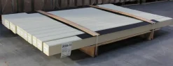 Plus Leimholzpfosten 188 cm 90 x 90 mm schwarz Kopf gerundet