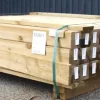 Plus Leimholzpfosten 128 cm 90 x 90 mm druckimprägniert Kopf gerundet
