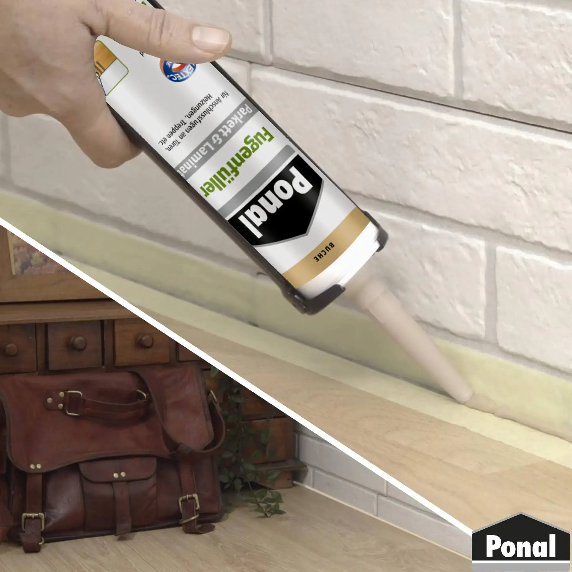 Ponal Fugenfüller Parkett & Laminat 280 ml Kartusche, Buche
