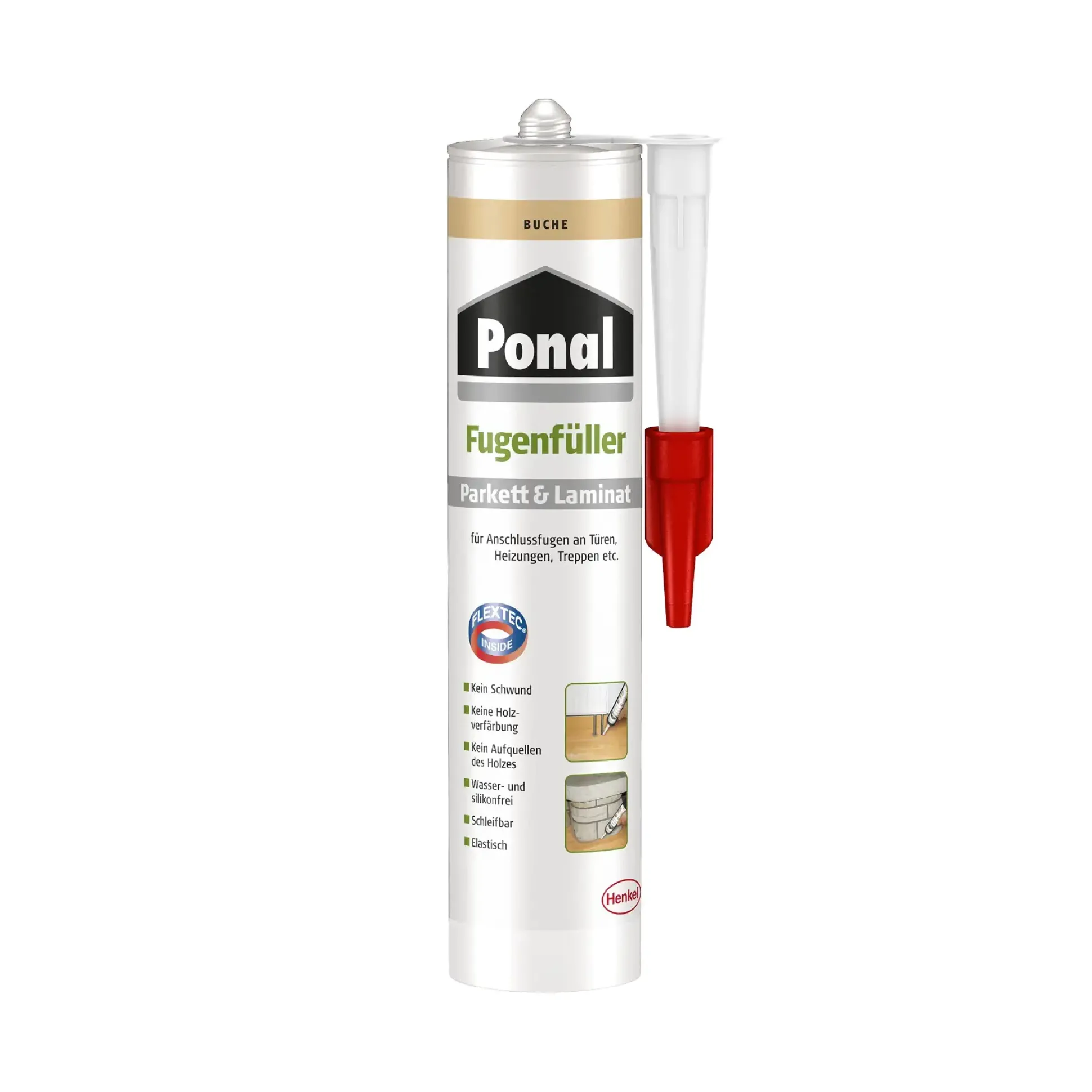 Ponal Fugenfüller Parkett & Laminat 280 ml Kartusche, Buche