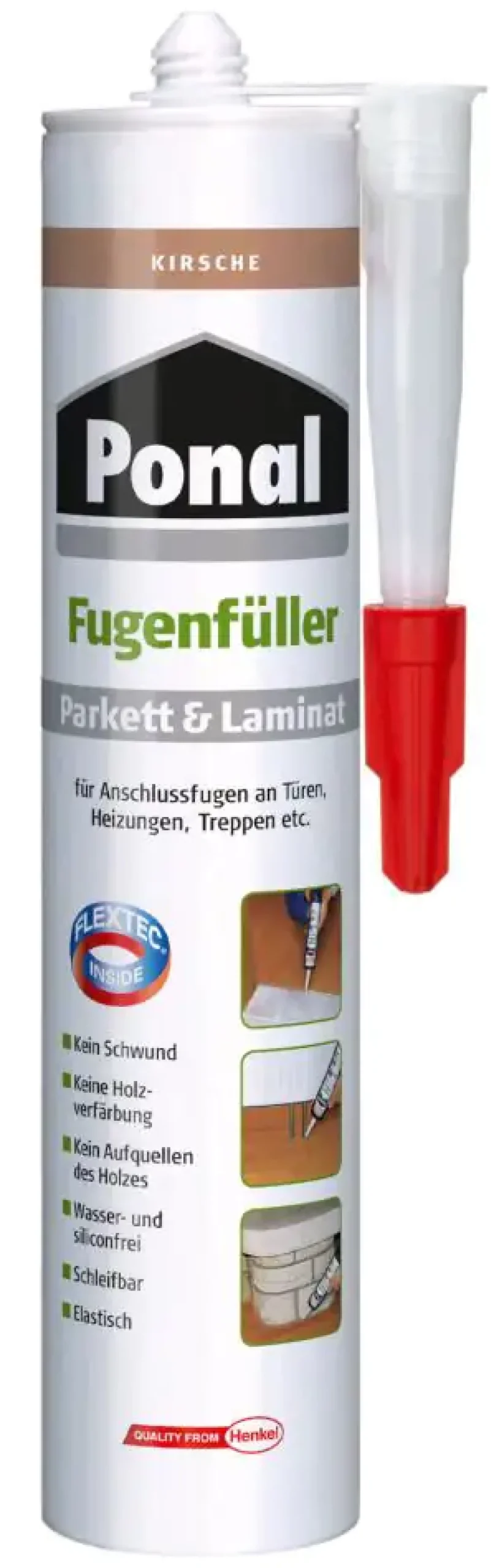 Ponal Fugenfüller Parkett & Laminat 280 ml Kartusche, Kirsche