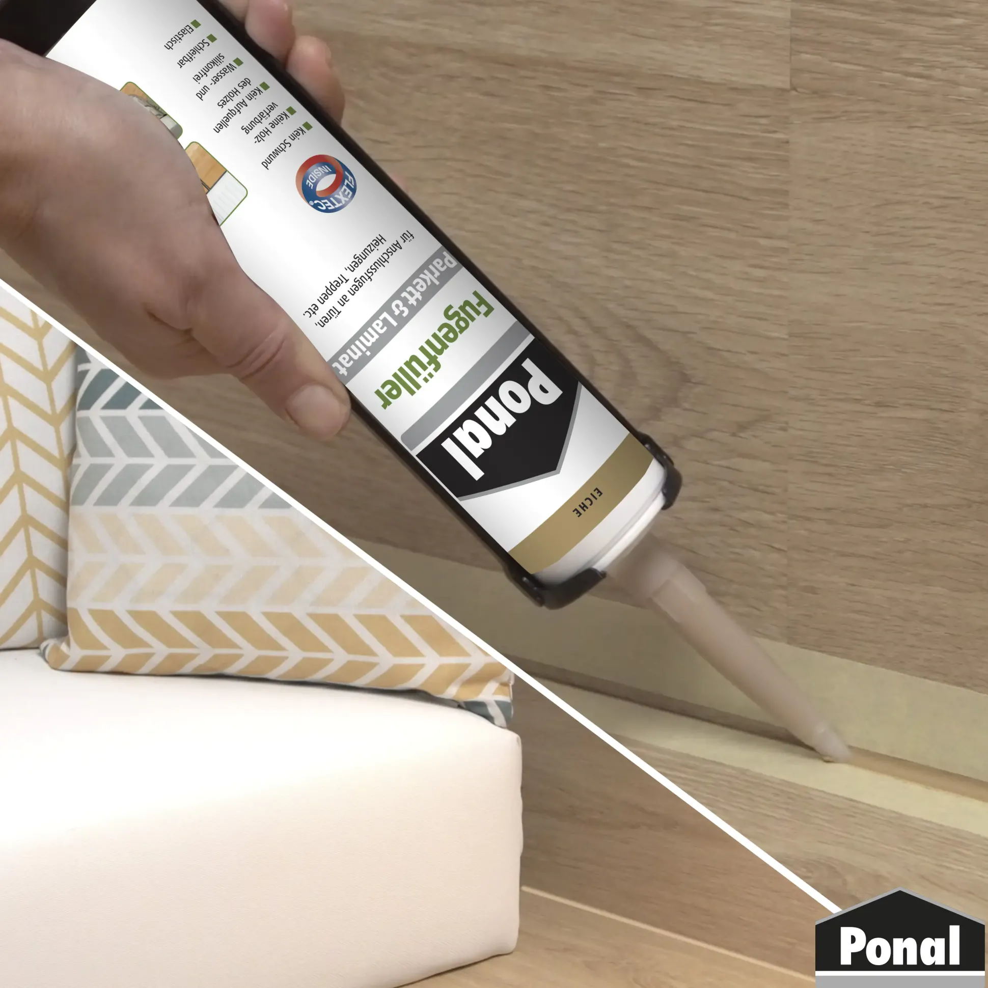 Ponal Fugenfüller Parkett & Laminat 280 ml Kartusche, Eiche