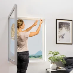 Primaster Fliegengitter 130 x 150 cm anthrazit kürzbar