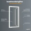 Primaster Fliegengitter für bodentiefe Fenster 130 x 220 cm anthrazit kürzbar