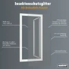 Primaster Fliegengitter für bodentiefe Fenster 130 x 220 cm weiß kürzbar