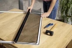 Primaster Fliegengitter-Rolle 140 x 150 cm grau/grau kürzbar