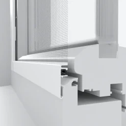 Primaster Fliegenschutz-Fenster slim 120 x 120 cm anthrazit