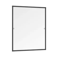 Primaster Fliegenschutz-Fenster 130 x 150 cm schwarz/anthrazit kürzbar