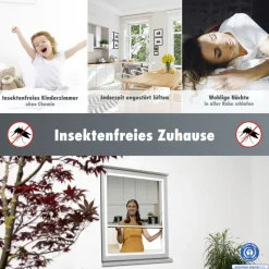 Primaster Fliegenschutz-Plissee 130 x 150 cm weiß/weiß kürzbar