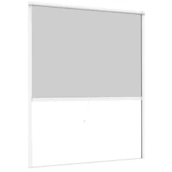 Primaster Fliegenschutz-Rollo 130 x 160 cm weiß kürzbar