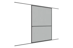 Primaster Fliegenschutz-Schiebetür 120 x 240 cm anthrazit/anthrazit kürzbar