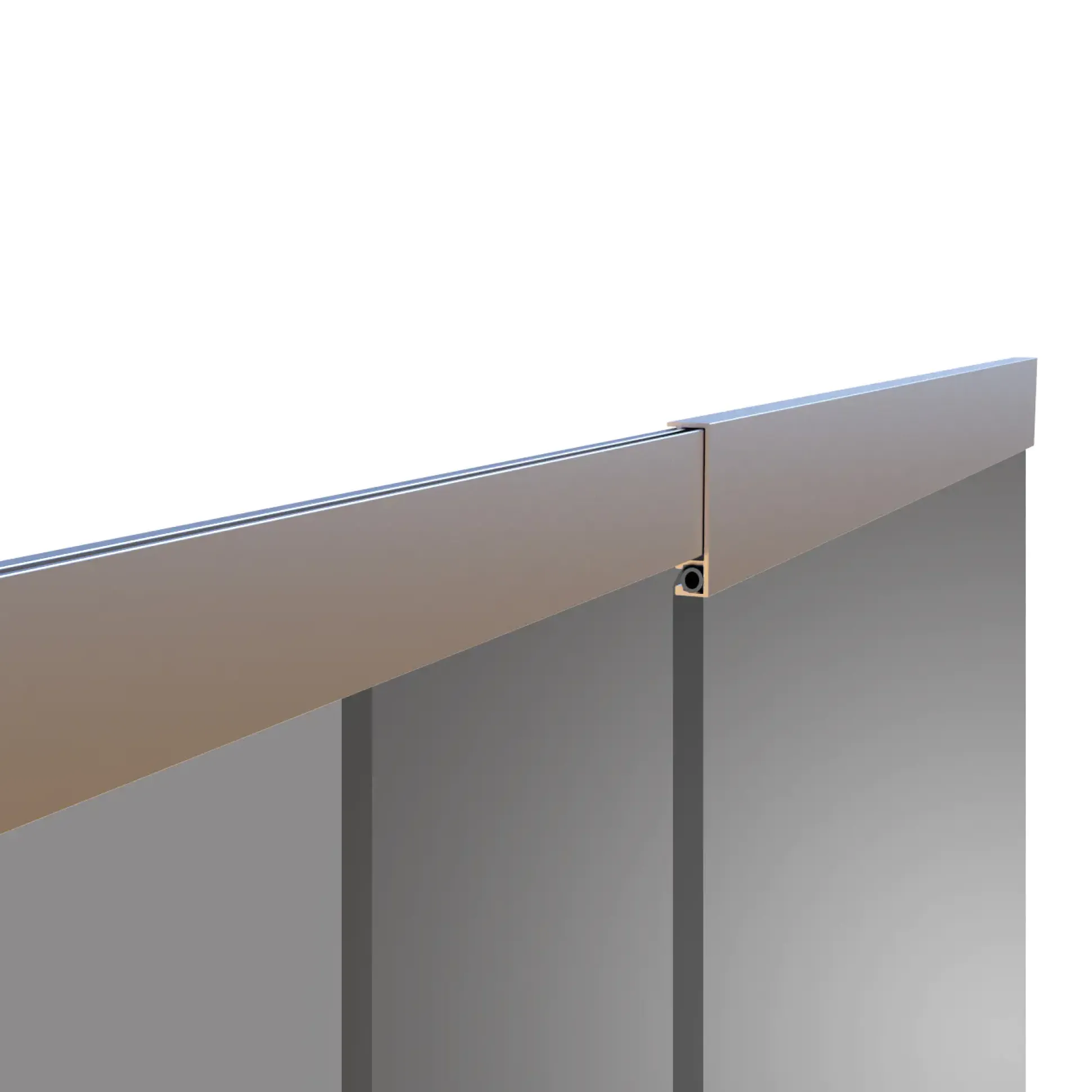 Primaster Fliegenschutz-Türvorhang Teleskop Alu 120 x 250 cm anthrazit