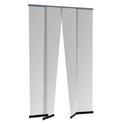 Primaster Fliegenschutz-Türvorhang Teleskop Alu 120 x 250 cm anthrazit