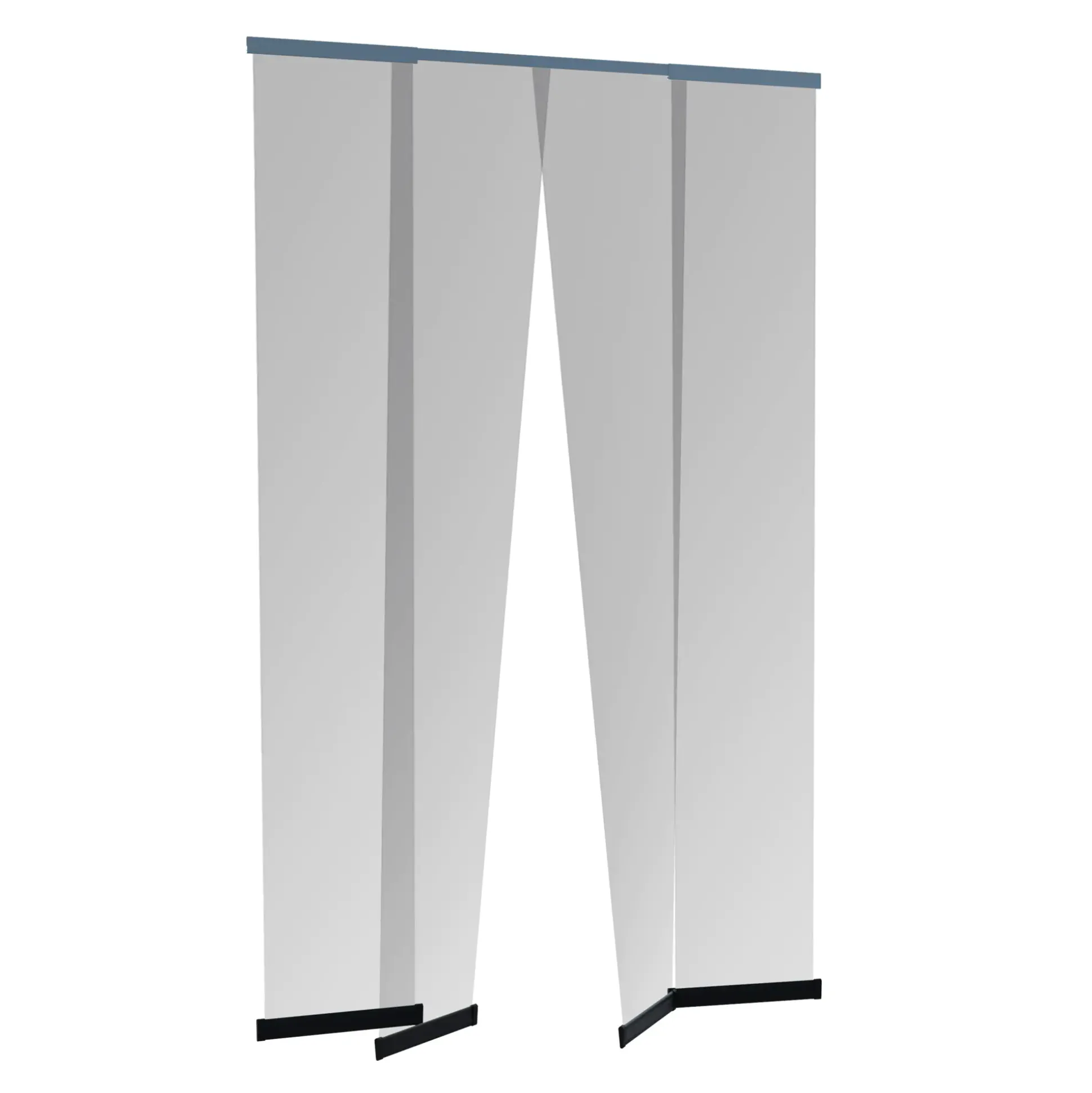 Primaster Fliegenschutz-Türvorhang Teleskop Alu 120 x 250 cm anthrazit