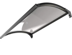 Primaster LED Vordach Marseille 150 x 100 x 11,2 cm, schwarz