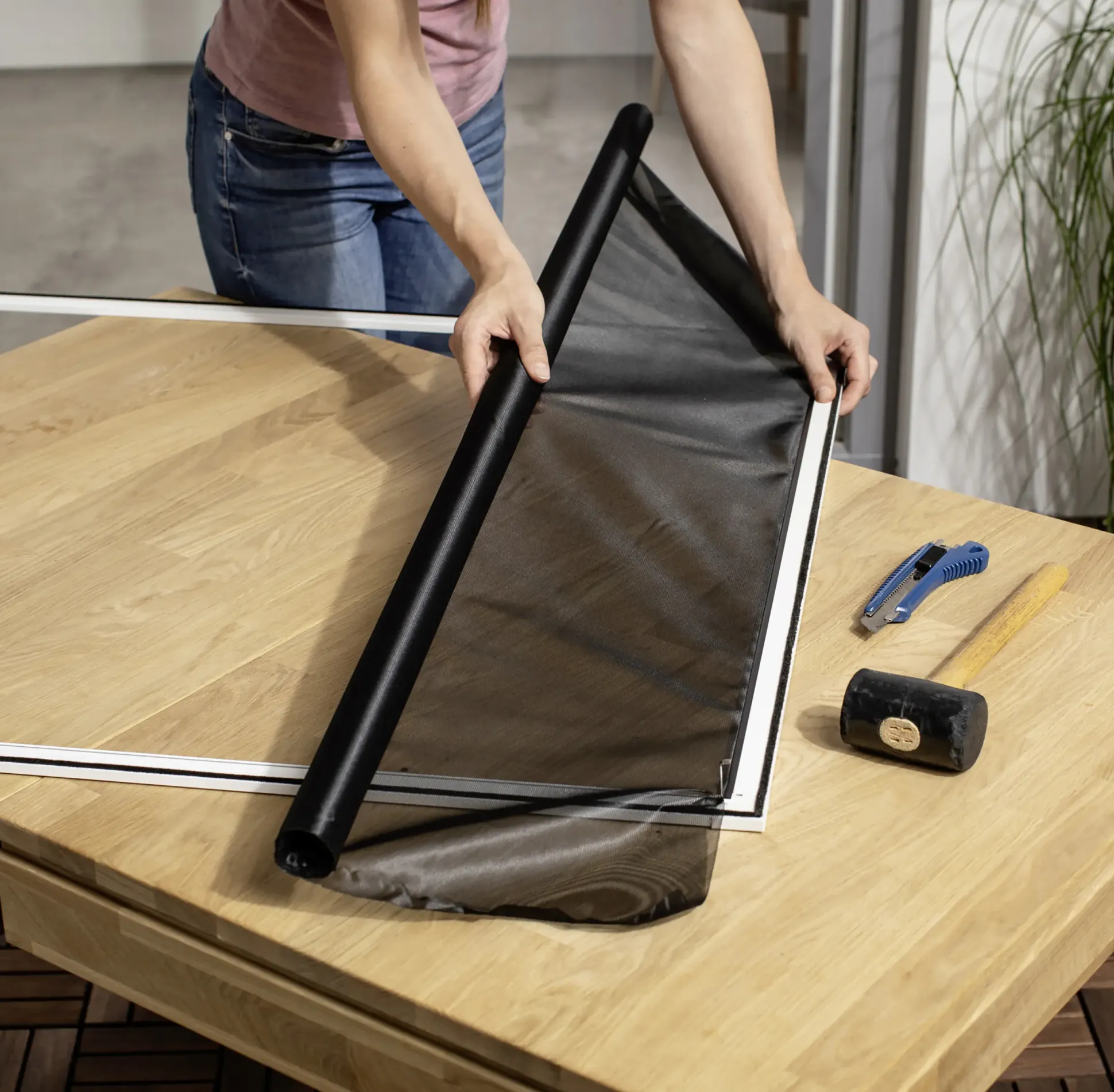 Primaster Pollenschutznetz 120 x 150 cm Rolle schwarz