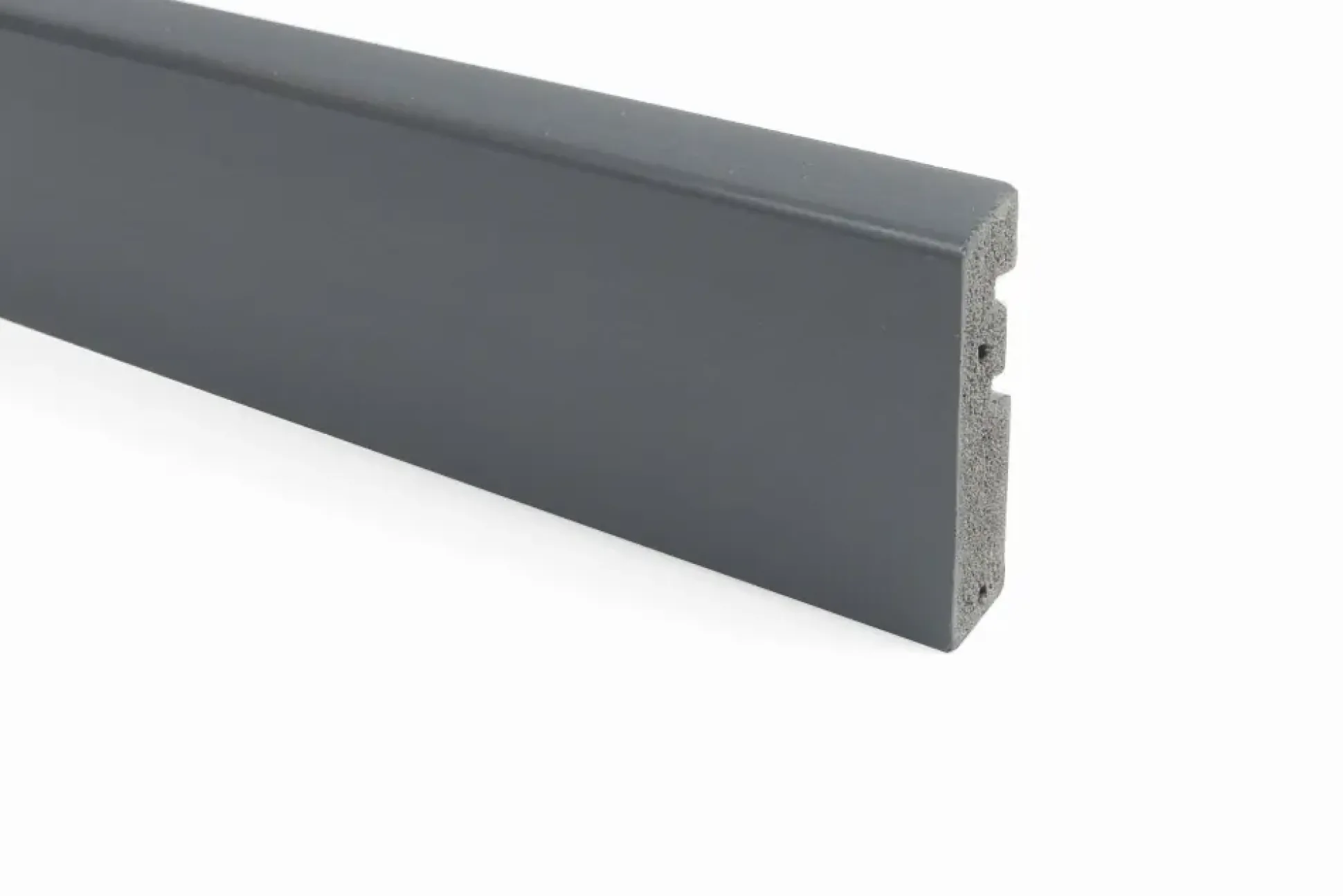 Primo Fußleiste SL 5106 massiv anthrazit 250 cm x 65 x 15 mm