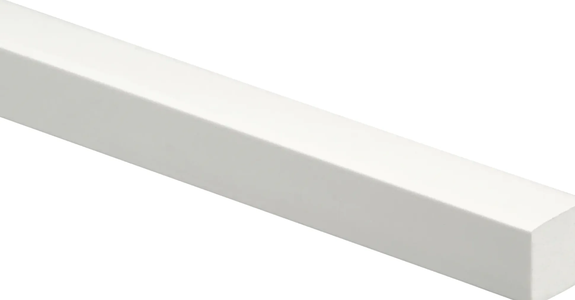 Primo Glasleiste 900 x 16 x 16 mm weiß