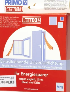 Primo Universaldichtung Densa 12 grau, für Türen + Fenster, 6 Meter