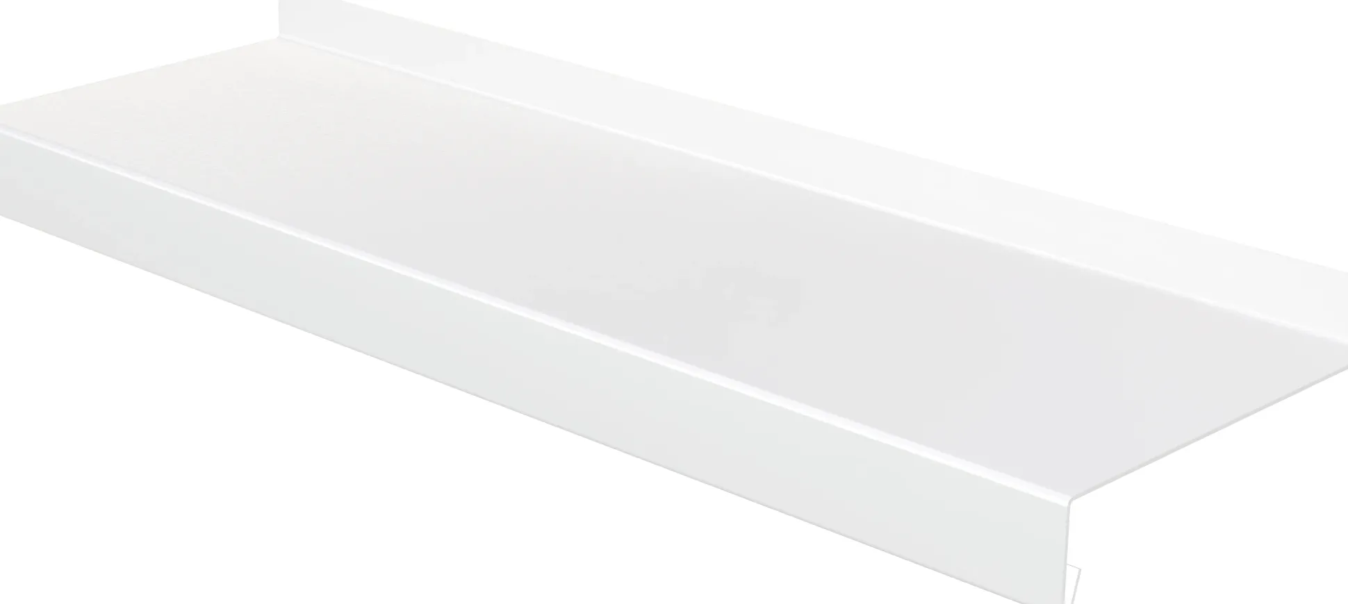 Sarei Fensterblech Aluminium weiß Ausladung 50 mm Länge 3000 mm