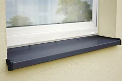 Sarei Fensterblech Aluminium anthrazit Ausladung 130 mm Länge 3000 mm