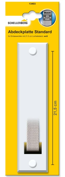 Schellenberg Abdeckplatte STANDARD Lochabstand 21,5 cm weiß